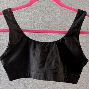 NWOT Quince Black Organic Cotton Tank Bralette (2-pack)